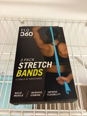 NIB FLO 360 3-Pack Stretch Bands - WORKOUT exercise pilates fit in shape